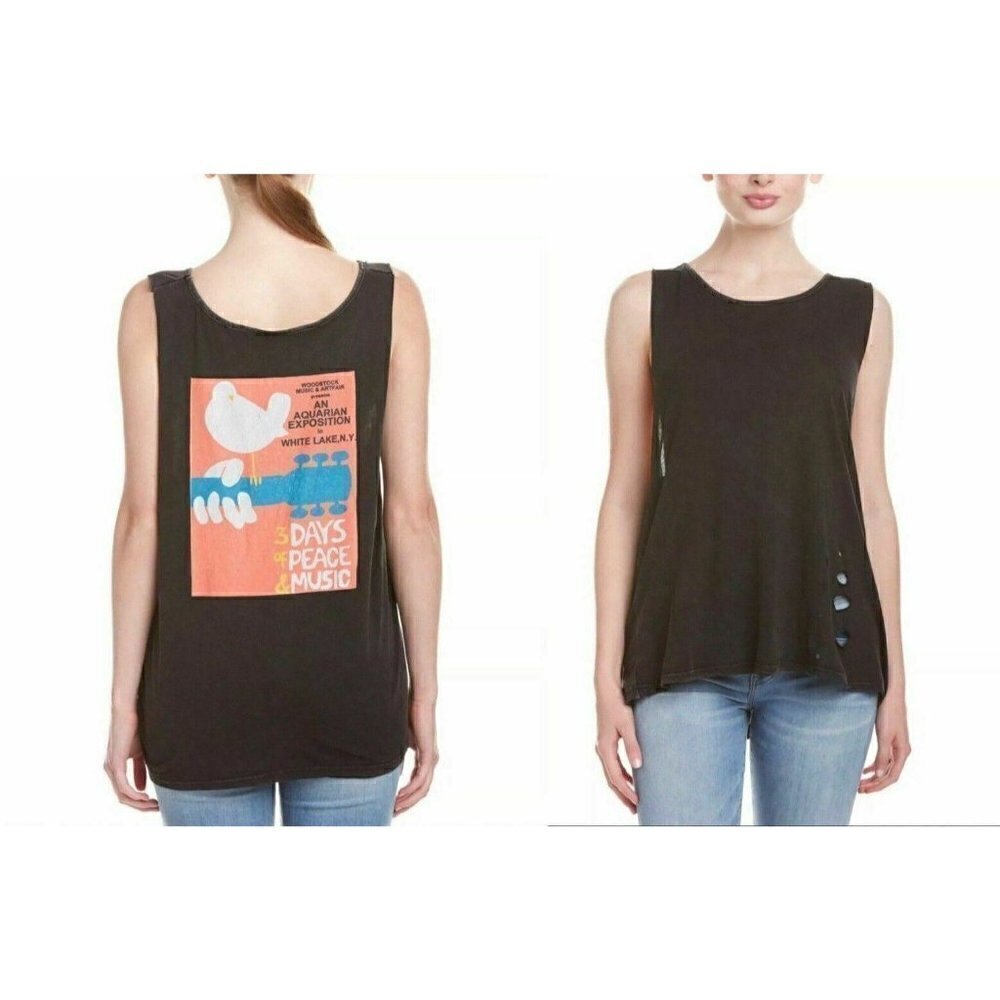 Somedays Lovin Women's Black Namesake Tank Top S L - Picture 2 of 9